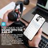 imageJLab Epic Work Wireless Headset with Microphone Smart Active Noise Cancellation Charging Hub 90 Playtime Quick Mute Bluetooth Headphones Multipoint Connect PC Laptop Mobile 1 Pack