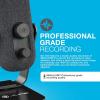imageJLab Go Talk USB Gaming Streaming Microphone White USBC Output Cardioid Omnidirectional 96k Sample Rate 20Hz 20kHz Frequency Response Volume Control and Quick Mute 35mm AUX Plug and PlayBlack