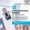imageJLab Go Talk USB Gaming Streaming Microphone White USBC Output Cardioid Omnidirectional 96k Sample Rate 20Hz 20kHz Frequency Response Volume Control and Quick Mute 35mm AUX Plug and PlayWhite