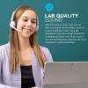 imageJLab Go Work Pop OnEar Wireless Headset Black 50 Hours Playtime Bluetooth Multipoint Rotating Boom Mic Noise Canceling MEMS Microphone LightWeight Portable PCMac Mobile 1 PackLilac