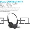 imageJLab Go Work Pop OnEar Wireless Headset Black 50 Hours Playtime Bluetooth Multipoint Rotating Boom Mic Noise Canceling MEMS Microphone LightWeight Portable PCMac Mobile 1 PackBlack