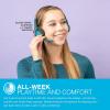 imageJLab Go Work Pop OnEar Wireless Headset Black 50 Hours Playtime Bluetooth Multipoint Rotating Boom Mic Noise Canceling MEMS Microphone LightWeight Portable PCMac Mobile 1 PackTeal