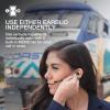 imageJLab Work Buds inEar True Wireless Headset with Detachable NoiseCanceling Boom Mic Black Long 55 Total Hours Playtime Bluetooth Multipoint USBC Charging Dock
