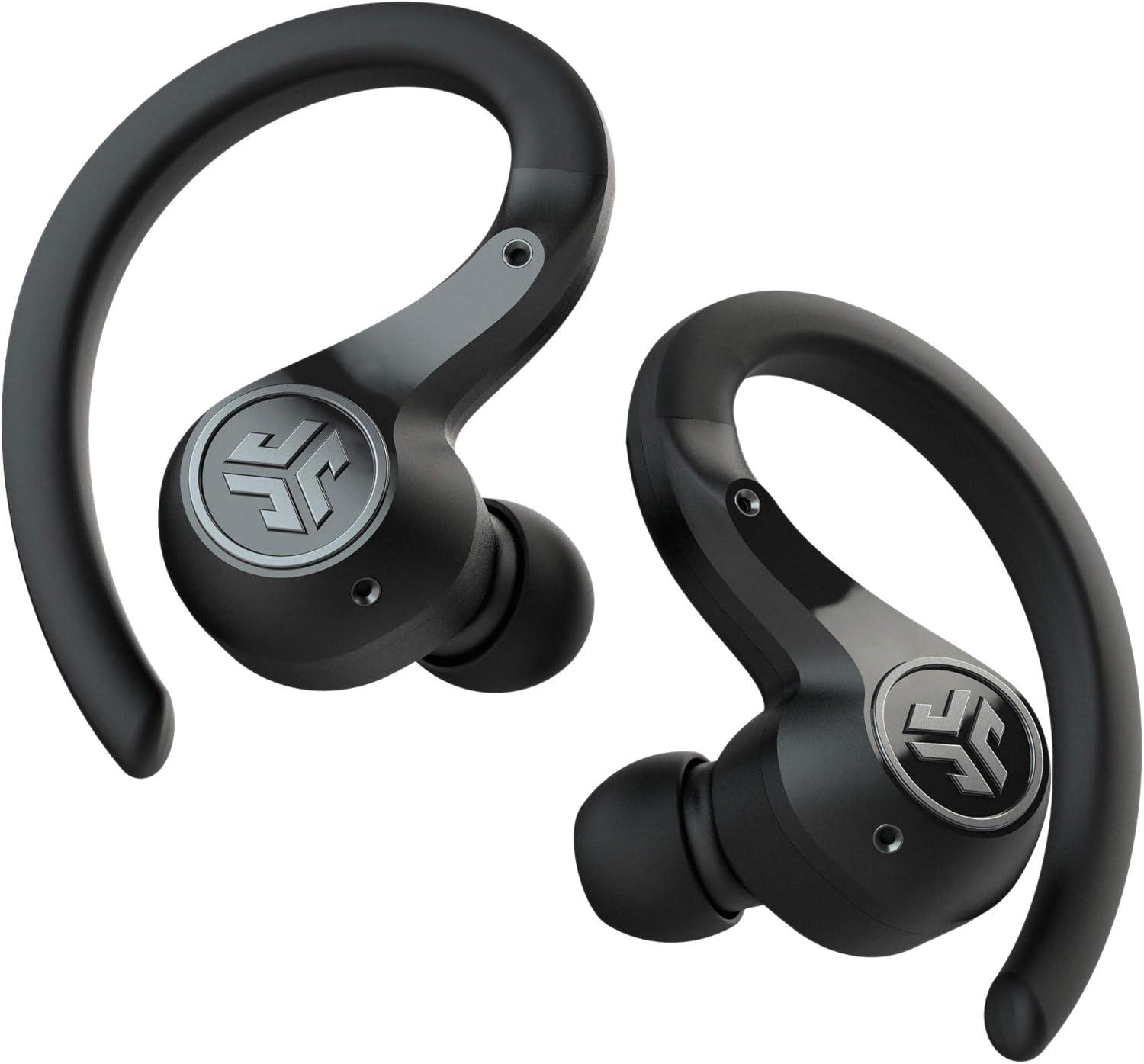 imageJLab Epic Air Sport ANC 3 True Wireless Bluetooth Earbuds for Active Workout Hybrid Dual Drivers for Premium Sound HiRes Audio Spatial Audio AAC Sweatproof 12 Hours Playtime Google Fast PairBlack