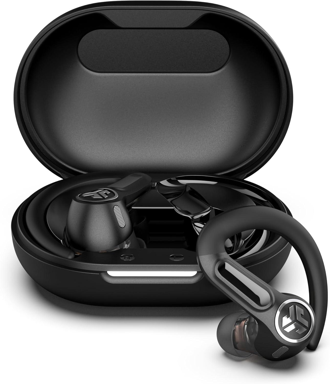 imageJLab Epic Air Sport ANC 3 True Wireless Bluetooth Earbuds for Active Workout Hybrid Dual Drivers for Premium Sound HiRes Audio Spatial Audio AAC Sweatproof 12 Hours Playtime Google Fast PairBlack