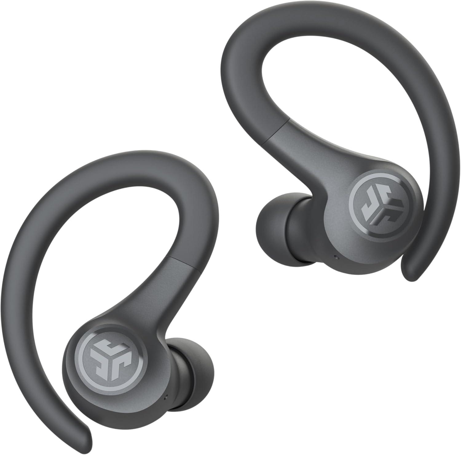 imageJLab Go Sport Wireless Workout Earbuds Featuring C3 Clear Calling Secure Earhook Sport Design 35 Hour Bluetooth Playtime and 3 EQ Sound Settings GraphiteGraphite