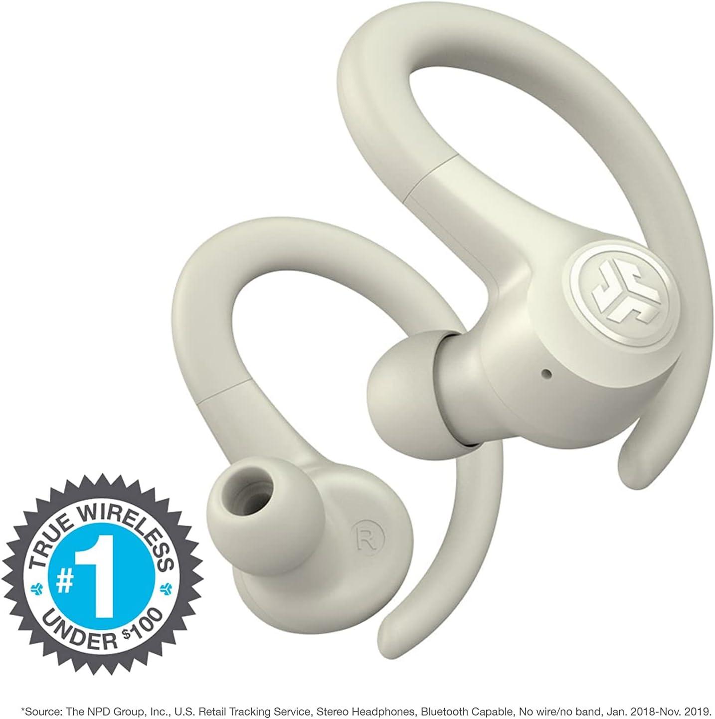 imageJLab Go Sport Wireless Workout Earbuds Featuring C3 Clear Calling Secure Earhook Sport Design 35 Hour Bluetooth Playtime and 3 EQ Sound Settings GraphiteSand