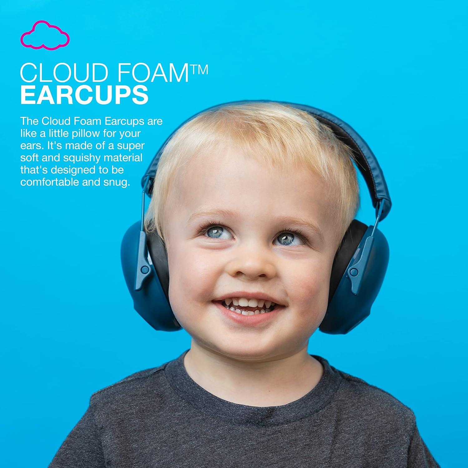 imageJLab JBuddies Protect Earmuffs Adjustable Headband for Infants to Teens Hearing ProtectionNavy Blue