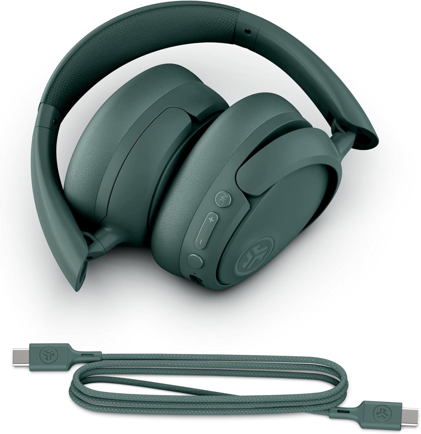 imageJLab JBuds Lux ANC Wireless Headphones Mauve Hybrid Active Noise Cancelling Customizable Sound Spatial Audio Compatible Premium OverEar Bluetooth HeadsetSage