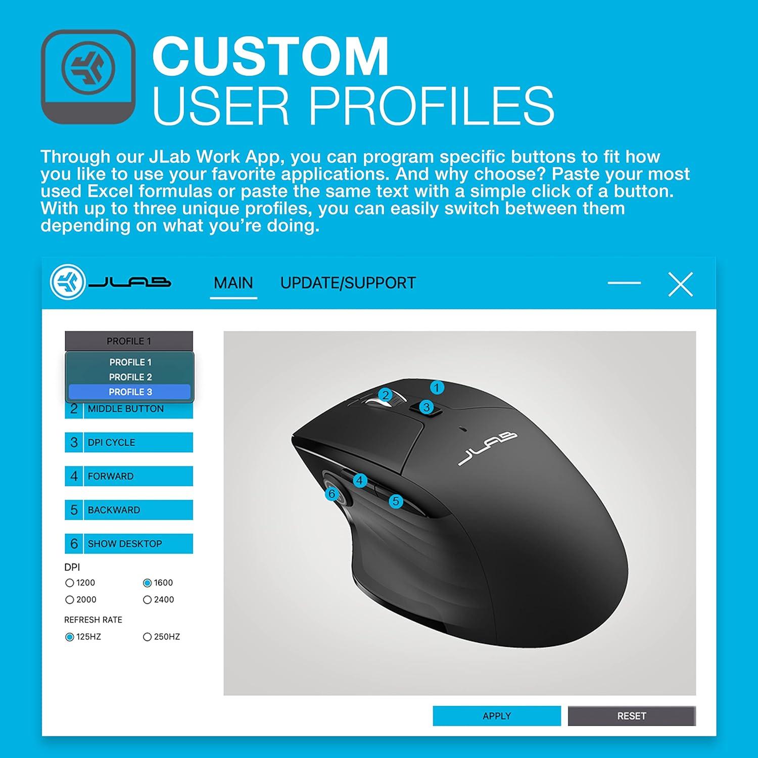 imageJLab JBuds Wireless Keyboard JBuds Wireless Mouse Bundle