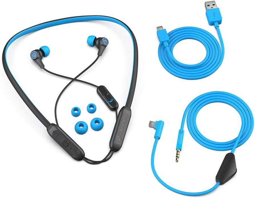 imageJLab Play Gaming Wireless Earbuds 11 Hour Bluetooth 5 Playtime 60ms SuperLow Latency for Mobile Gameplay Builtin Microphone AUX Gaming Cord Compatible with Gaming Consoles