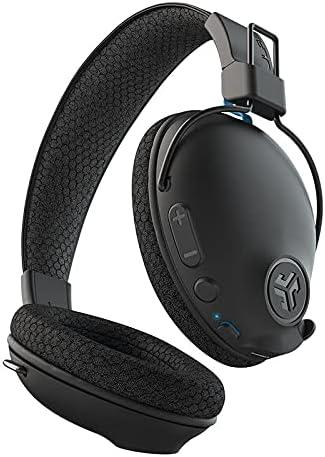 imageJLab Play Pro Gaming Wireless Headset  60 Hour Bluetooth 5 Playtime 60ms SuperLow Latency for Mobile Gameplay  Retractable Boom Mic  AUX Gaming Cord Compatible with Gaming Consoles Renewed
