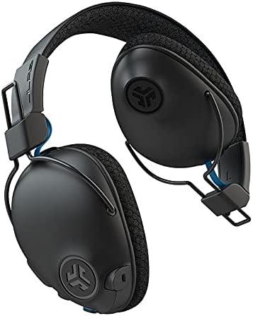 imageJLab Play Pro Gaming Wireless Headset  60 Hour Bluetooth 5 Playtime 60ms SuperLow Latency for Mobile Gameplay  Retractable Boom Mic  AUX Gaming Cord Compatible with Gaming Consoles Renewed