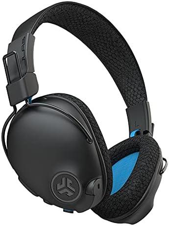 imageJLab Play Pro Gaming Wireless Headset  60 Hour Bluetooth 5 Playtime 60ms SuperLow Latency for Mobile Gameplay  Retractable Boom Mic  AUX Gaming Cord Compatible with Gaming Consoles Renewed