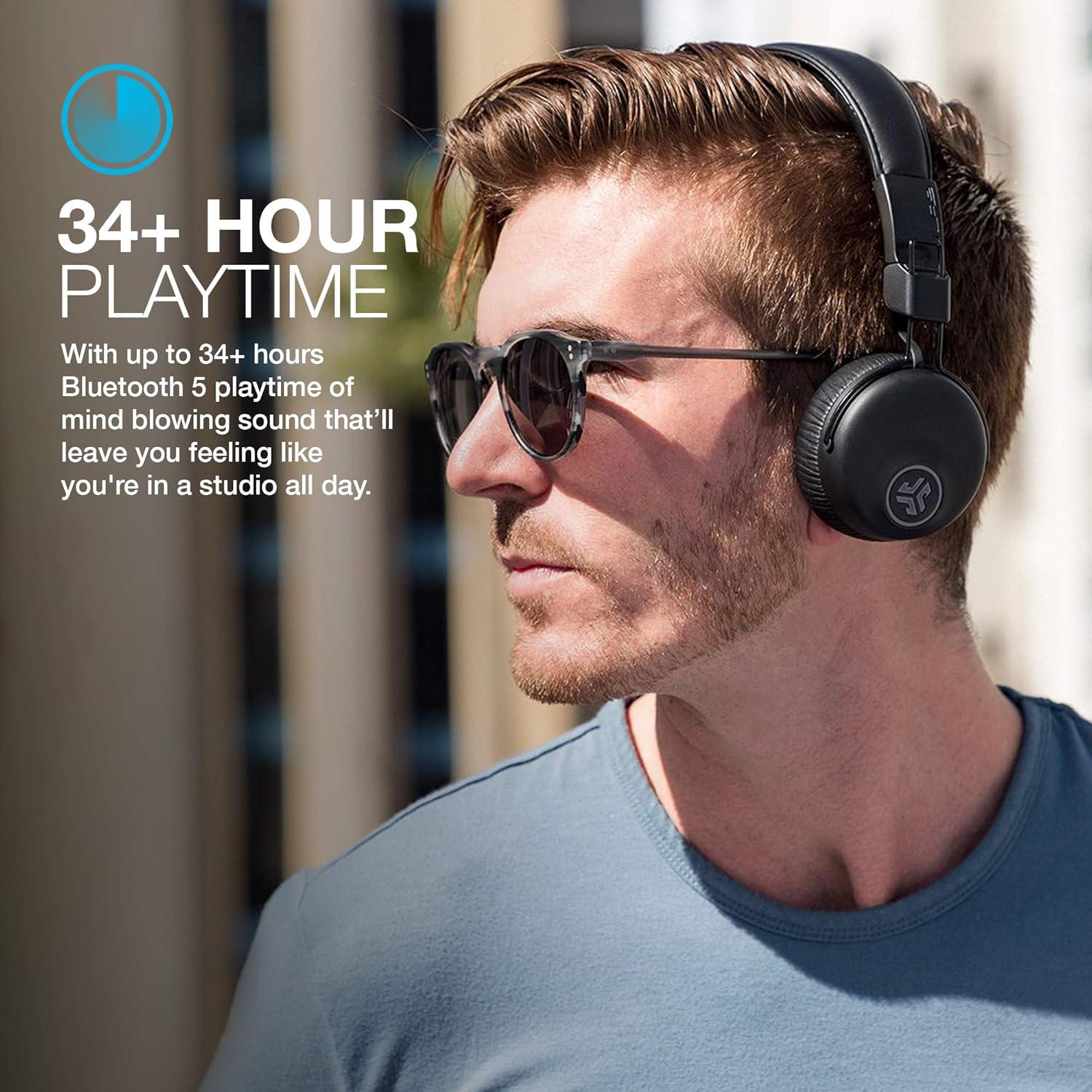 imageJLab Studio ANC OnEar Wireless Headphones Black Renewed