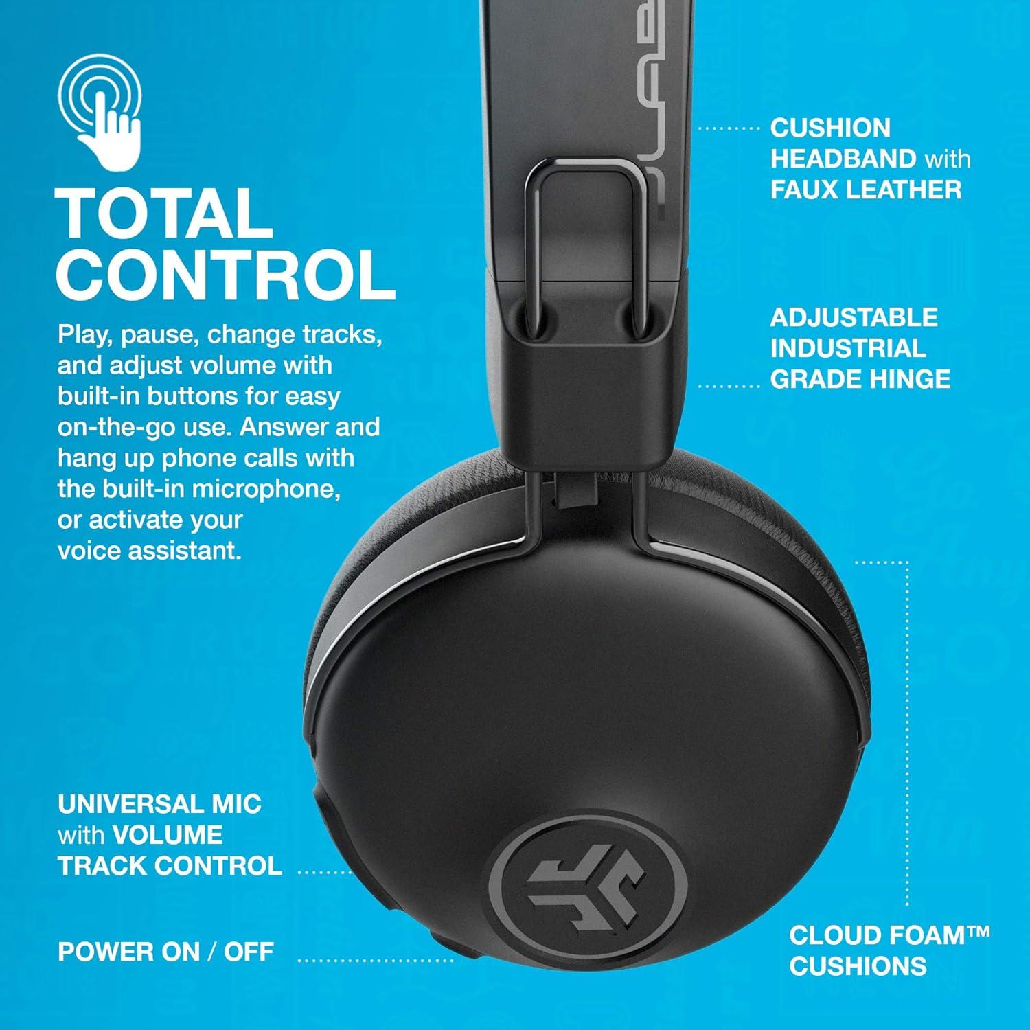 imageJLab Studio ANC OnEar Wireless Headphones Black Renewed