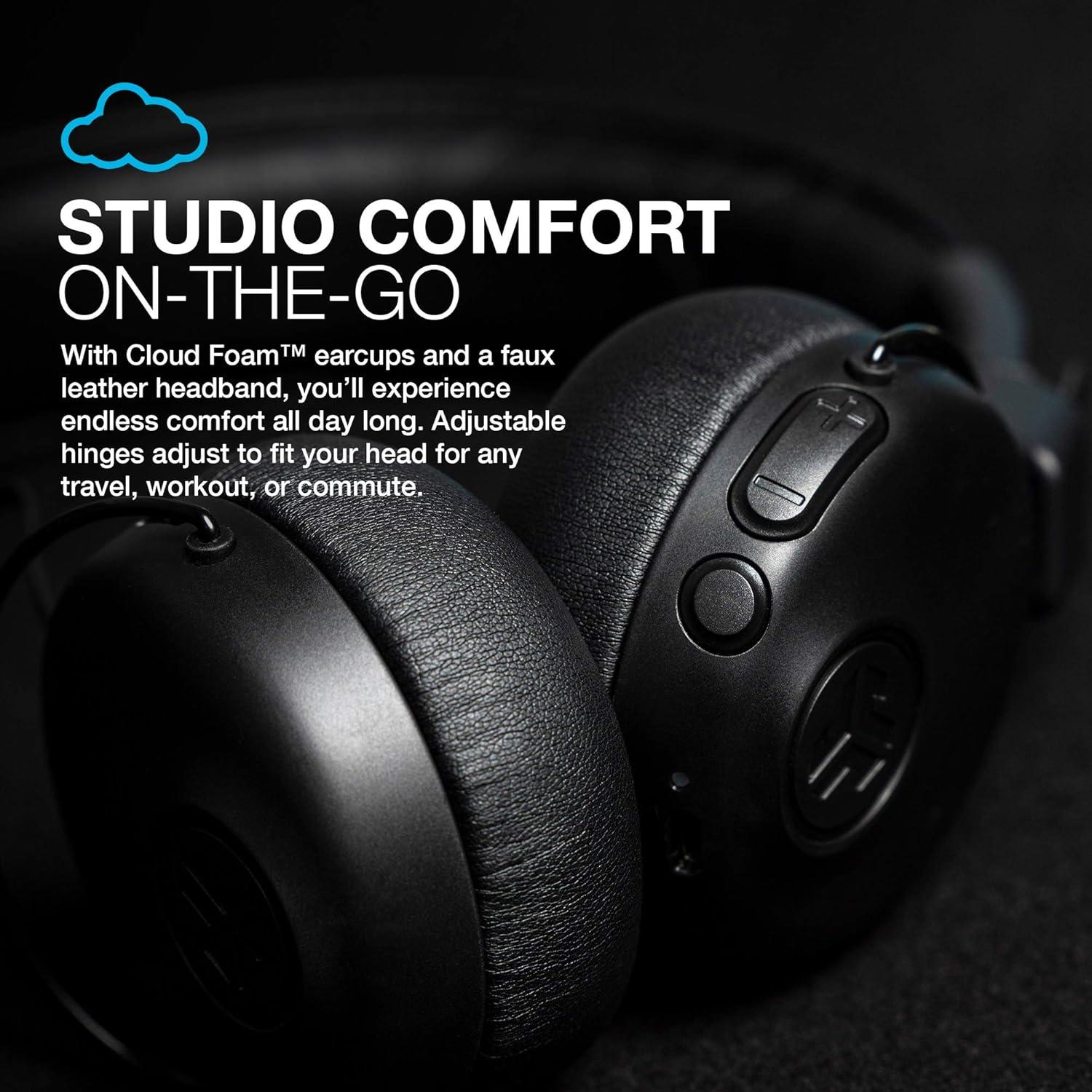 imageJLab Studio ANC OnEar Wireless Headphones Black Renewed