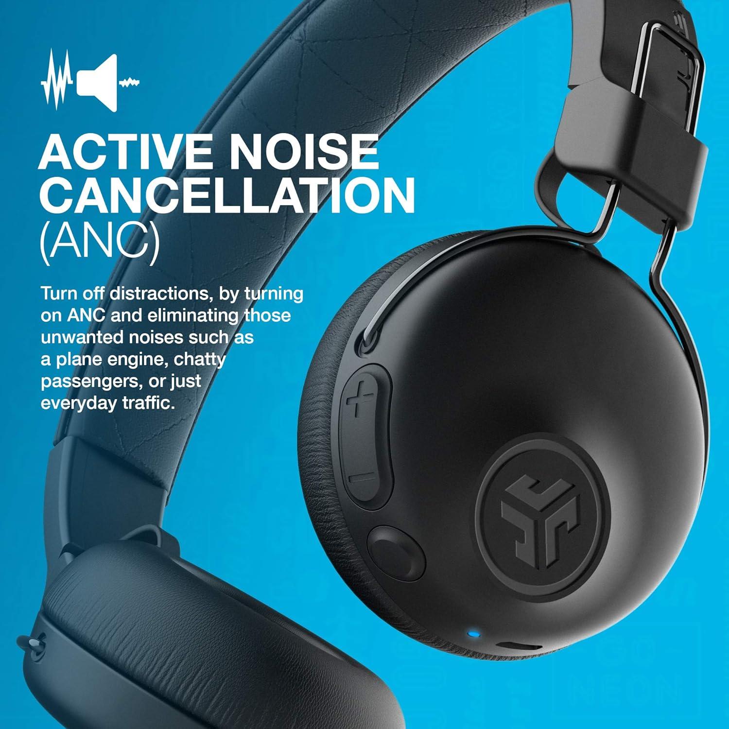 imageJLab Studio ANC OnEar Wireless Headphones Black Renewed