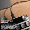 imageJLab Epic Mechanical Wireless Keyboard Black 108 Keys Bluetooth or USB Wireless Dongle MultiDevice Toggle Backlit Mechanical Keys Smart Media Knob Custom User Profiles Rechargeable 1 Pack