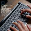imageJLab Epic Mini Wireless Keyboard Black 108 Keys Connect Via Bluetooth or USB Wireless Dongle MultiDevice Toggle Soft Touch Keys Smart Media Knob Custom User Profiles Rechargeable 1 Pack