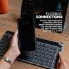 imageJLab Epic Mini Wireless Keyboard Black 108 Keys Connect Via Bluetooth or USB Wireless Dongle MultiDevice Toggle Soft Touch Keys Smart Media Knob Custom User Profiles Rechargeable 1 Pack