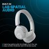 imageJLab Go Lux ANC Wireless Headphones Graphite Hybrid Active Noise Cancelling Premium OnEar Bluetooth Headset Customizable Sound Be Aware Mode Cloud Foam Comfort Multipoint ConnectionCloud White