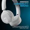 imageJLab Go Lux ANC Wireless Headphones Graphite Hybrid Active Noise Cancelling Premium OnEar Bluetooth Headset Customizable Sound Be Aware Mode Cloud Foam Comfort Multipoint ConnectionCloud White