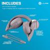 imageJLab Go Lux ANC Wireless Headphones Graphite Hybrid Active Noise Cancelling Premium OnEar Bluetooth Headset Customizable Sound Be Aware Mode Cloud Foam Comfort Multipoint ConnectionMauve