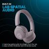 imageJLab Go Lux ANC Wireless Headphones Graphite Hybrid Active Noise Cancelling Premium OnEar Bluetooth Headset Customizable Sound Be Aware Mode Cloud Foam Comfort Multipoint ConnectionMauve