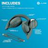 imageJLab Go Lux ANC Wireless Headphones Graphite Hybrid Active Noise Cancelling Premium OnEar Bluetooth Headset Customizable Sound Be Aware Mode Cloud Foam Comfort Multipoint ConnectionSage