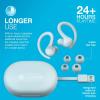 imageJLab Go Sport Wireless Workout Earbuds Featuring C3 Clear Calling Secure Earhook Sport Design 35 Hour Bluetooth Playtime and 3 EQ Sound Settings GraphiteLight Blue