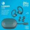 imageJLab Go Sport Wireless Workout Earbuds Featuring C3 Clear Calling Secure Earhook Sport Design 35 Hour Bluetooth Playtime and 3 EQ Sound Settings GraphiteTeal