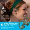 imageJLab Go Sport Wireless Workout Earbuds Featuring C3 Clear Calling Secure Earhook Sport Design 35 Hour Bluetooth Playtime and 3 EQ Sound Settings GraphiteGreen