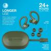 imageJLab Go Sport Wireless Workout Earbuds Featuring C3 Clear Calling Secure Earhook Sport Design 35 Hour Bluetooth Playtime and 3 EQ Sound Settings GraphiteGreen