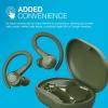 imageJLab Go Sport Wireless Workout Earbuds Featuring C3 Clear Calling Secure Earhook Sport Design 35 Hour Bluetooth Playtime and 3 EQ Sound Settings GraphiteGreen