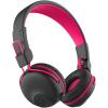 imageJLab JBuddies Play Gaming Wireless Kids Headset Blue 22 Hour Bluetooth 5 Playtime 60ms SuperLow Latency for Mobile Gameplay Retractable Boom Mic AUX Cord Compatible wGaming ConsolesPink