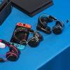 imageJLab JBuddies Play Gaming Wireless Kids Headset Blue 22 Hour Bluetooth 5 Playtime 60ms SuperLow Latency for Mobile Gameplay Retractable Boom Mic AUX Cord Compatible wGaming ConsolesPink