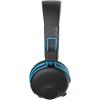 imageJLab JBuddies Play Gaming Wireless Kids Headset Blue 22 Hour Bluetooth 5 Playtime 60ms SuperLow Latency for Mobile Gameplay Retractable Boom Mic AUX Cord Compatible wGaming ConsolesBlue