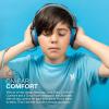 imageJLab JBuddies Studio 2 OnEar Kids Wired Headphones GreyBlue Toddler Headphones Kid Safe Studio Volume Safe Volume Limiter Folding Adjustable Noise Isolation with Mic