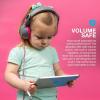 imageJLab JBuddies Studio 2 OnEar Kids Wired Headphones GreyPink Toddler Headphones Kid Safe Studio Volume Safe Volume Limiter Folding Adjustable Noise Isolation with Mic