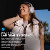 imageJLab JBuds Lux ANC Wireless Headphones Mauve Hybrid Active Noise Cancelling Customizable Sound Spatial Audio Compatible Premium OverEar Bluetooth HeadsetMauve