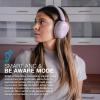 imageJLab JBuds Lux ANC Wireless Headphones Mauve Hybrid Active Noise Cancelling Customizable Sound Spatial Audio Compatible Premium OverEar Bluetooth HeadsetMauve