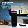 imageJLab JBuds Party Portable Bluetooth Speaker 2 FullRange Drivers  2 Passive Woofers IP56 Waterproof 12 Hours Playtime Connect Multiple Speakers Custom Sound  RGB Lighting via App BlackBlack