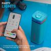imageJLab JBuds Party Portable Bluetooth Speaker 2 FullRange Drivers  2 Passive Woofers IP56 Waterproof 12 Hours Playtime Connect Multiple Speakers Custom Sound  RGB Lighting via App BlackCyan