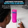 imageJLab JBuds Party Portable Bluetooth Speaker 2 FullRange Drivers  2 Passive Woofers IP56 Waterproof 12 Hours Playtime Connect Multiple Speakers Custom Sound  RGB Lighting via App BlackPink