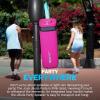 imageJLab JBuds Party Portable Bluetooth Speaker 2 FullRange Drivers  2 Passive Woofers IP56 Waterproof 12 Hours Playtime Connect Multiple Speakers Custom Sound  RGB Lighting via App BlackPink