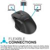 imageJLab JBuds Wireless Mouse Connect Via Bluetooth or USB Wireless Dongle MultiDevice Toggle Up to Three Devices Custom User Profiles Adjustable Tracking FullSize Rechargeable 1 Pack1 Pack
