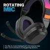 imageJLab Nightfall Wireless Gaming Headset AllNight Comfort 50mm Drivers and Sound Isolating Inner Shelf FliptoMute Rotating Mic Dual Wireless Connections Customization Options with The Lab App