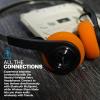 imageJLab Rewind 2 Wireless Retro Headphones 20 Hours Playtime App Support Bluetooth Multipoint  Wireless Sharing Custom EQ3 Sound Music Controls Throwback 80s 90s Design BlackBlack Gen 2