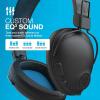 imageJLab Studio Pro Wireless OverEar Headphones Black 50 Hour Bluetooth 5 Playtime EQ3 Sound UltraPlush Faux Leather ampamp Cloud Foam Cushions Track and Volume Controls